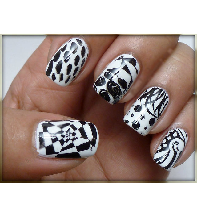 26 Black And White Manicure Ideas 26 Black And White Manicure Ideas