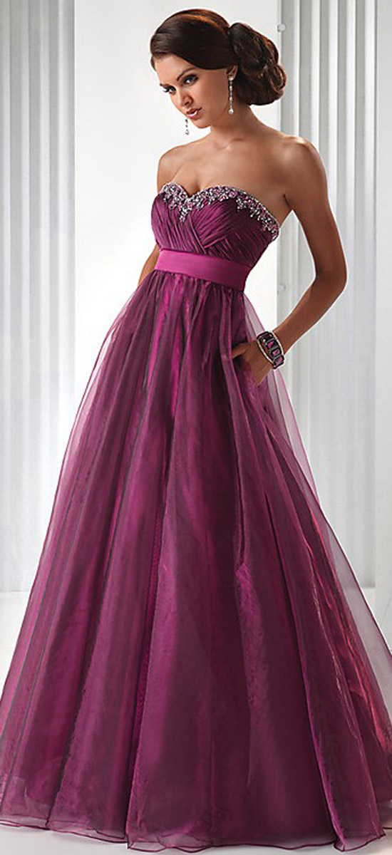 best color for evening gown