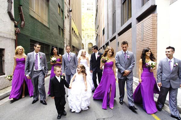 purple bridesmaid dresses