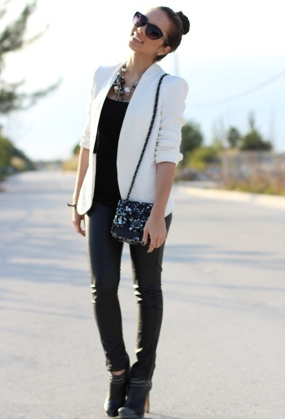 Fall 2013 Trend: Black and White Street Style Fashion 