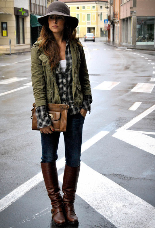 lovely olive jacket outfit
8
