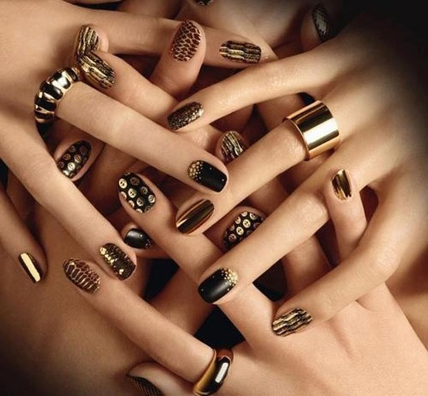  diva design http  fashiondivadesign gold nails art design