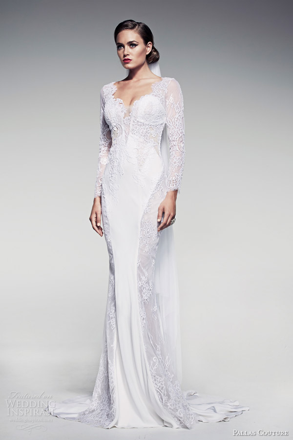 ... -bridal-2014-fleur-blanche-caressa-long-sleeve-sheath-wedding-dress