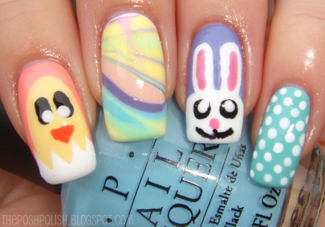 15 Adorable Easter Nail Designs With Bunnies
