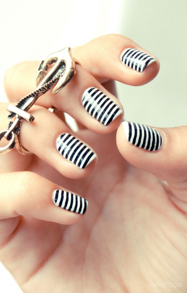 16 Striped Nail Arts