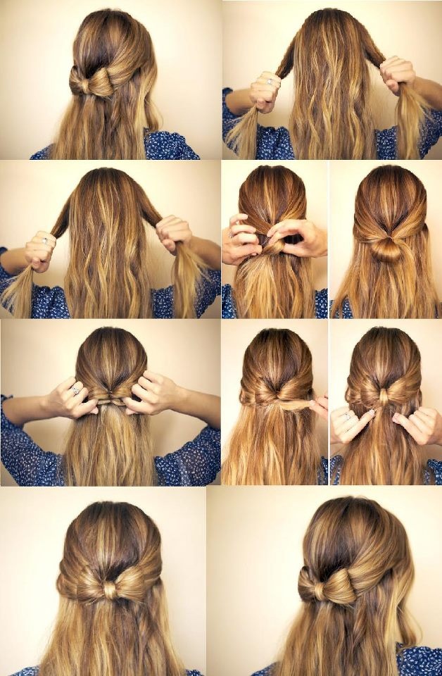 Hairstyles For Prom Half Up Half Down Bow