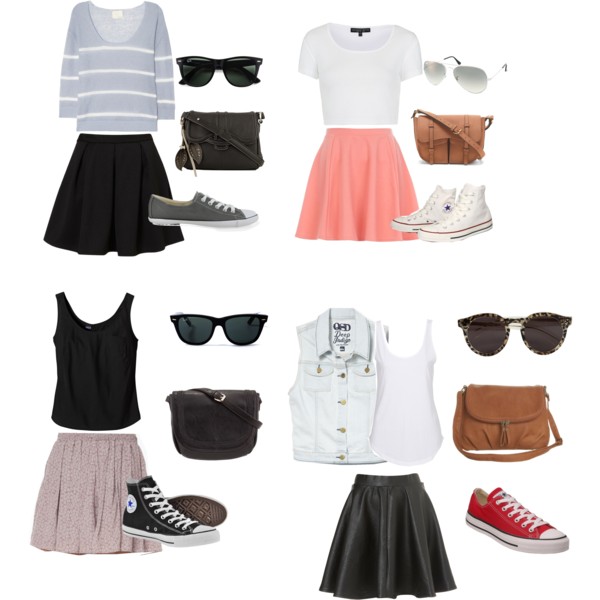 42 Polyvore Combinations With Skirts For A Crazy Summer