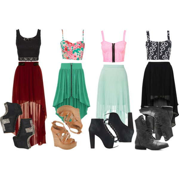 42 Polyvore Combinations With Skirts For A Crazy Summer