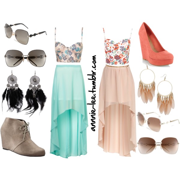 42 Polyvore Combinations With Skirts For A Crazy Summer