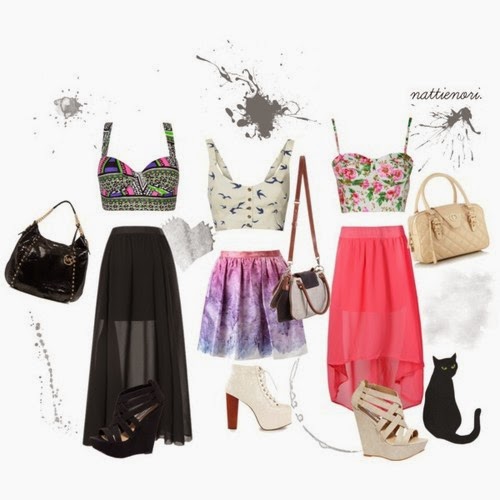 42 Polyvore Combinations With Skirts For A Crazy Summer