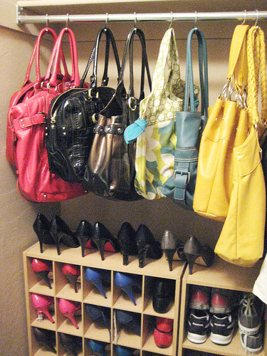 How to Organise Purses in a Closet