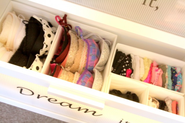 How To Organize Your Underwear Drawer