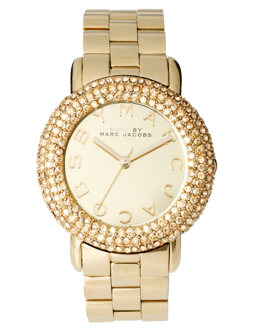 Marc by Marc Gold Diamante Detailed Watch
