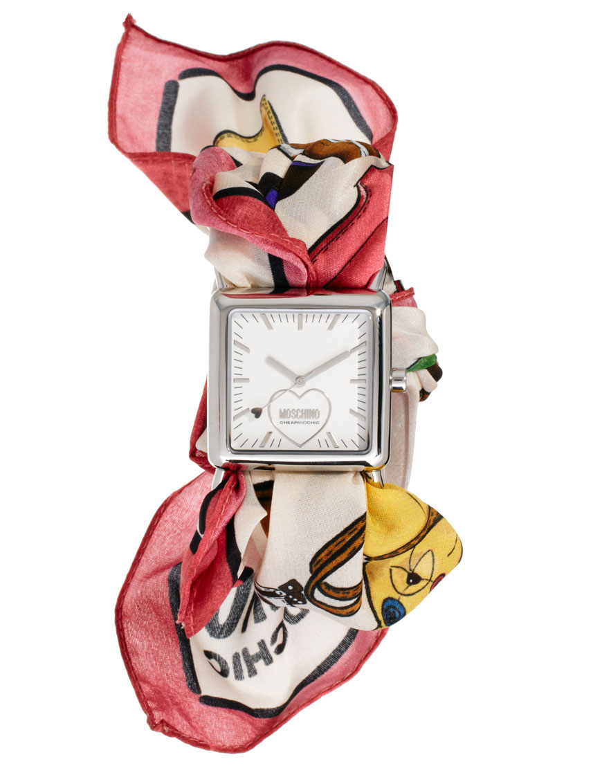 Moschino Cheap & Chic Fashion Victim Scarf Watch