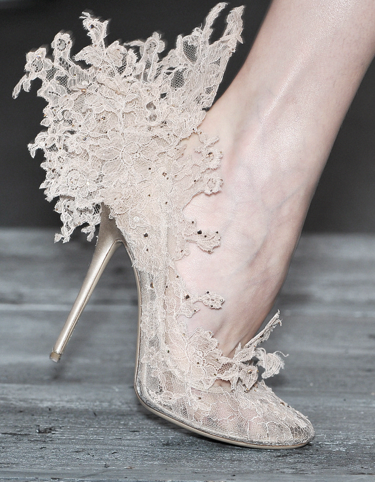 Valentino Couture Lace Shoes