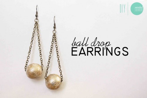 DIY: Gorgeous Gilded Earrings