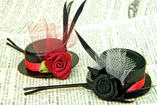 DIY: How To Make Tiny Hats Bobby Pins