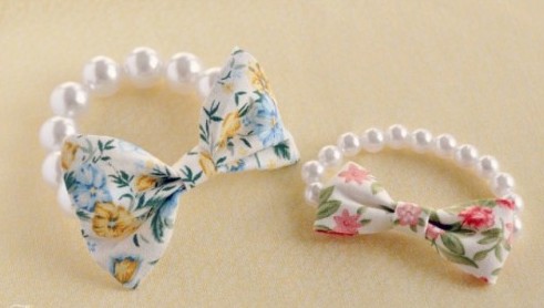 DIY: Easy Beautiful Pearl And Bow Bracelet