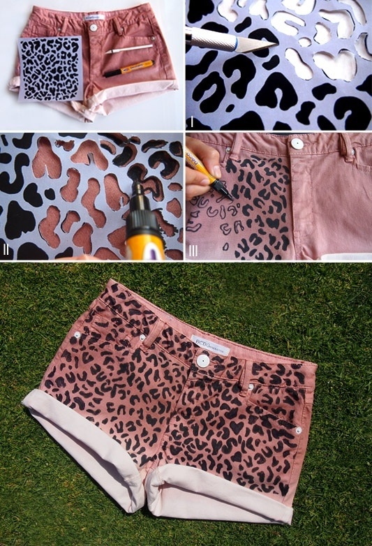 DIY Cheetah Shorts