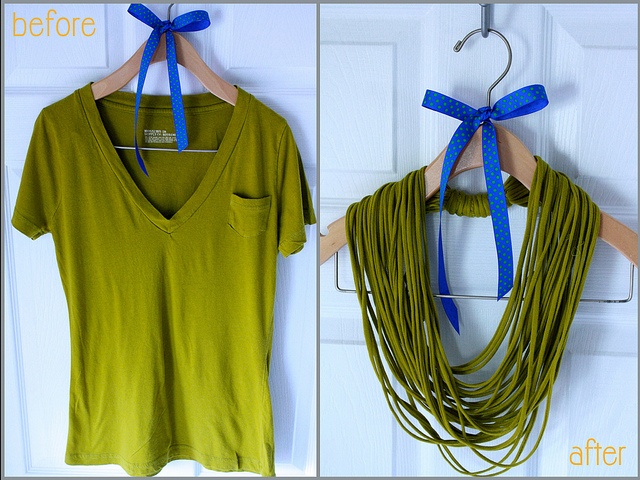 Easy No-Sew T-Shirt Necklace