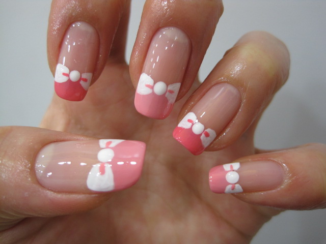 Nails with bows (10)