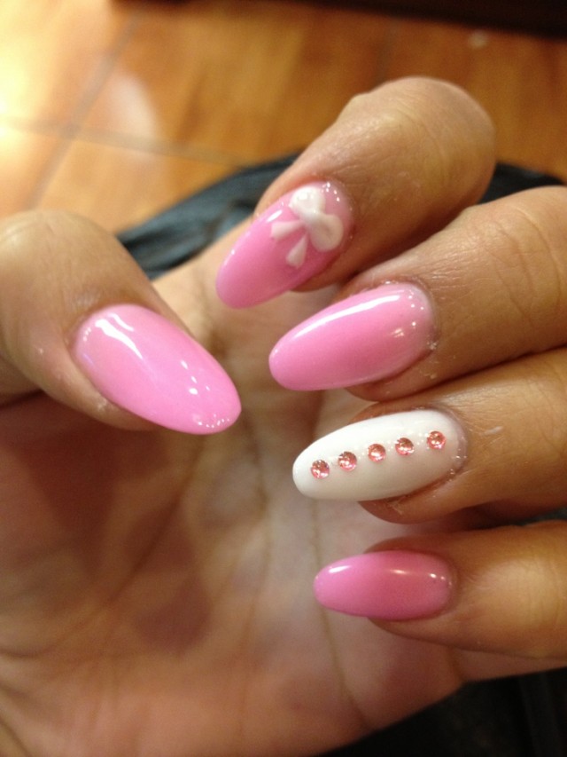 Nails with bows (11)