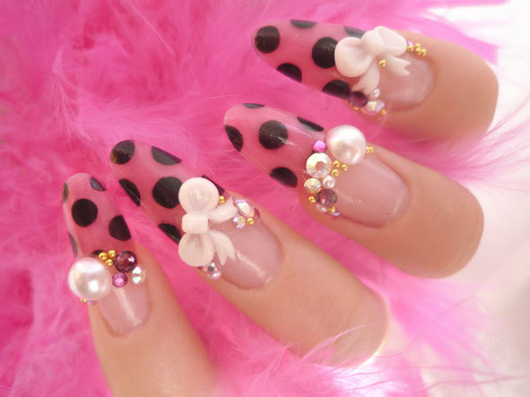 Nails with bows (16)