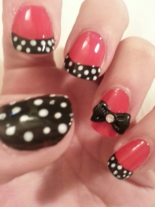 Nails with bows (20)