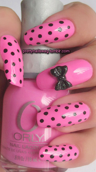 Nails with bows (22)