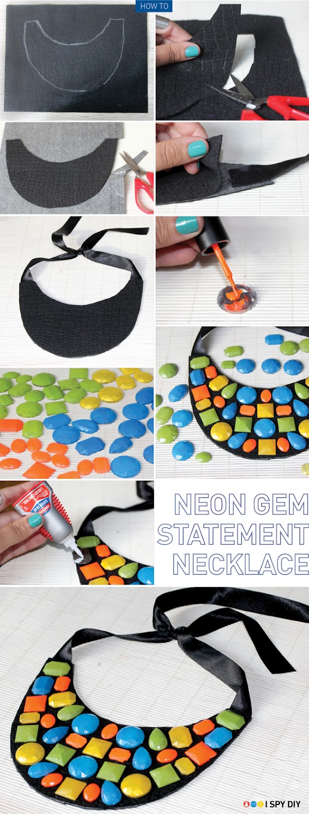 Neon Gem Necklace