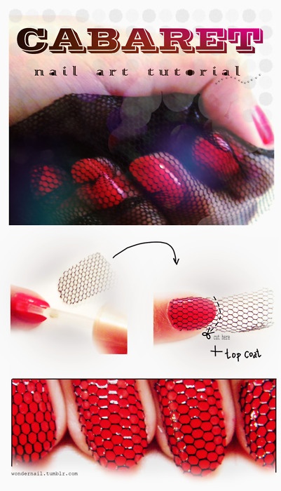 DIY Cabaret Nail Design