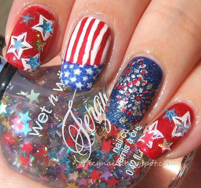 4th of July nail designs