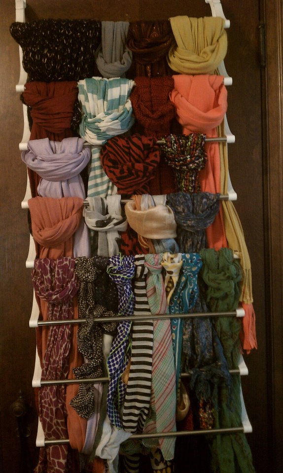 15 DIY Scarf Organizer Ideas