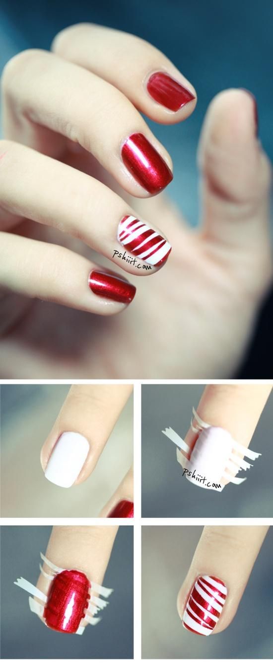 15 DIY Nail Tutorials With Scotch Tape