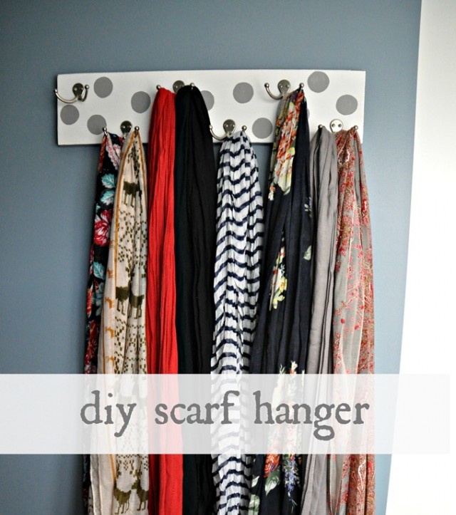 15 DIY Scarf Organizer Ideas