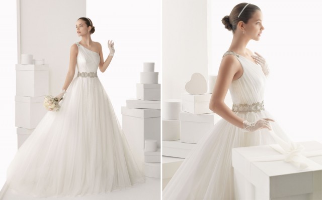 Rosa-Clara-2014-One-shoulder-Tulle-Bridal-Ball-Gown