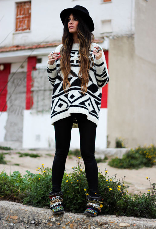 Fall 2013 Trend: Black and White Street Style Fashion