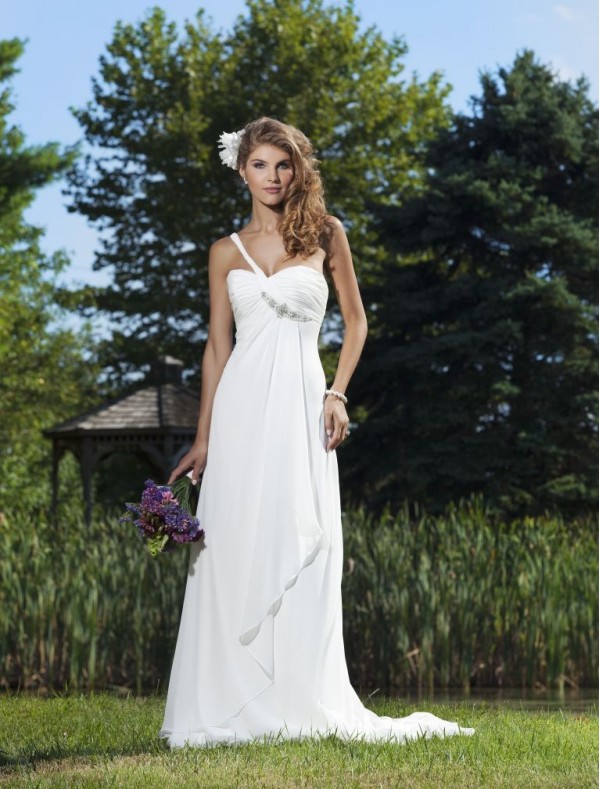 chiffon-one-strap-empire-wedding-dress-with-beaded-embellishment-accents-bust