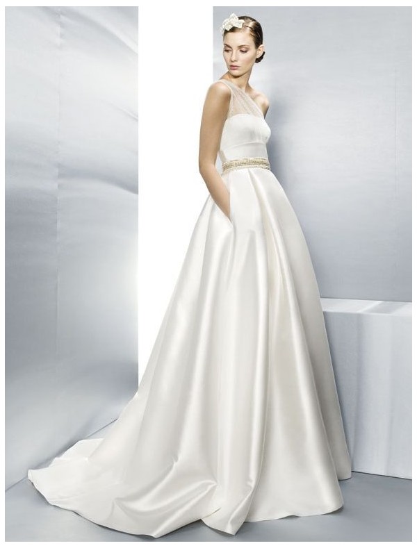 satin-one-shoulder-a-line-wedding-dress-with-gold-waistband