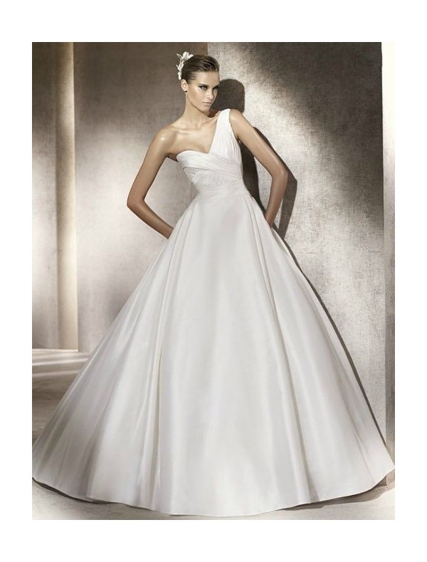 One-Shoulder Wedding Gowns