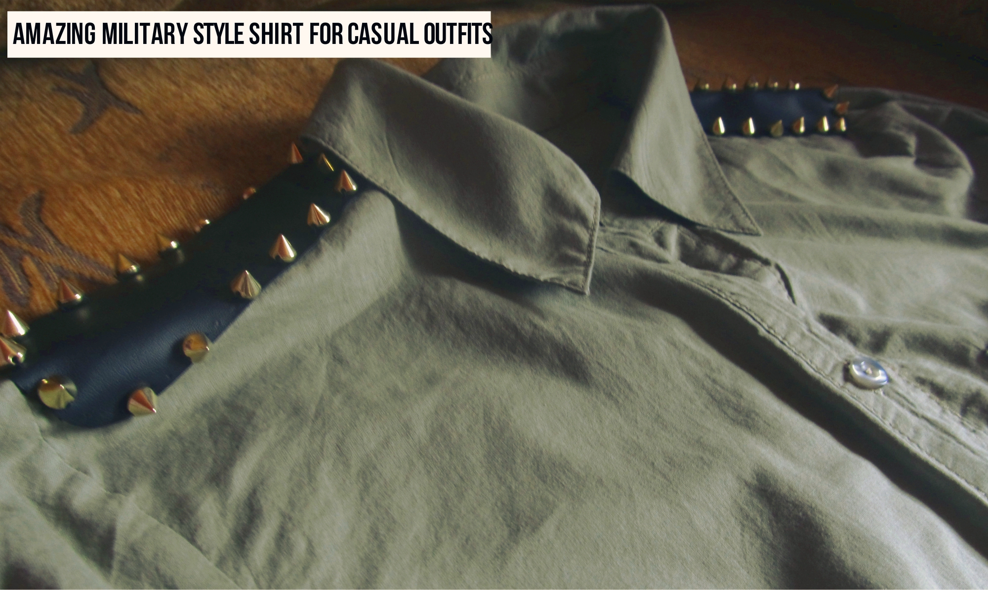 DIY MILITARY CHIC SHIRT