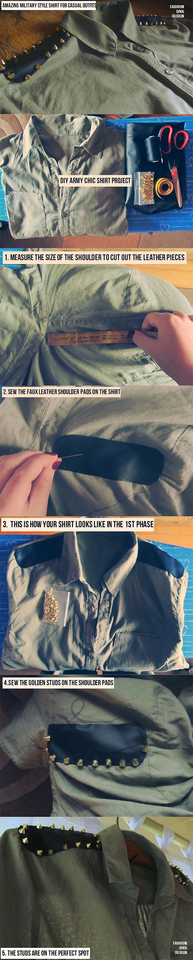 DIY-Military-Chic-Shirt-Project