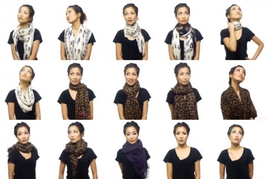 25 Ways To Wear A Scarf In 4.5 Minutes