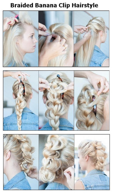 Braided Banana Clip Hairstyle