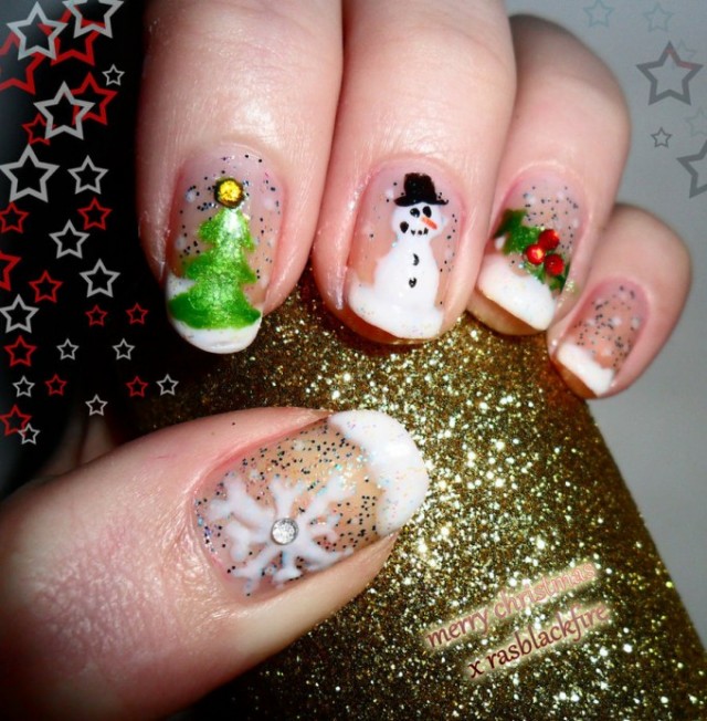 Christmas nails (10)