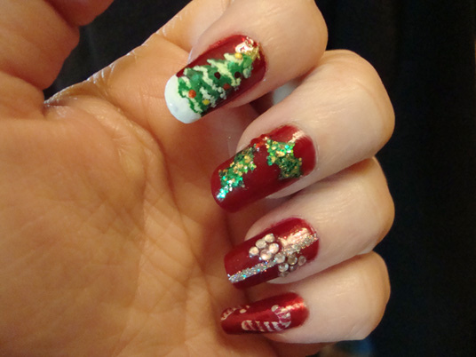 Christmas nails (22)