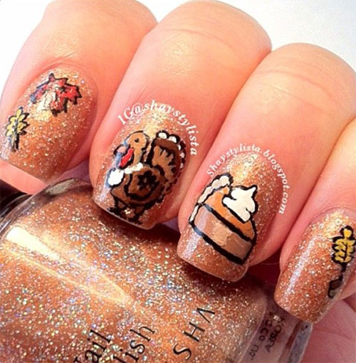 Creative-Thanksgiving-Nail-Art-Deigns-Ideas-2013-2014-3