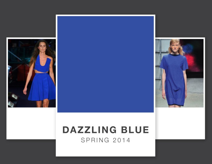 Dazzling Blue | The Pantone Color for Spring 2014 on the Runways