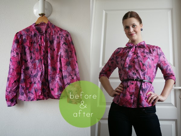 pussy bow blouse makeover