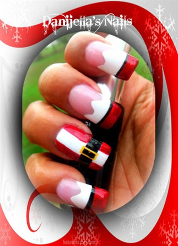 Santa Claus Nail Art Designs